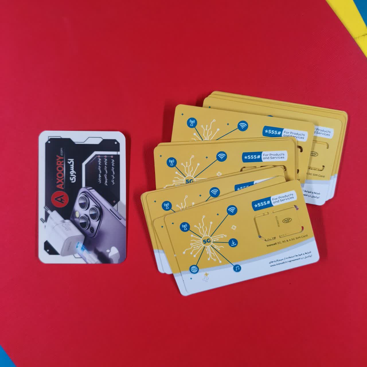 تصویر سیم کارت اعتباری ایرانسل معمولی 